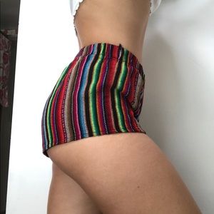 TAKING OFFERS✨Brandy Melville Rasta Rainbow Shorts